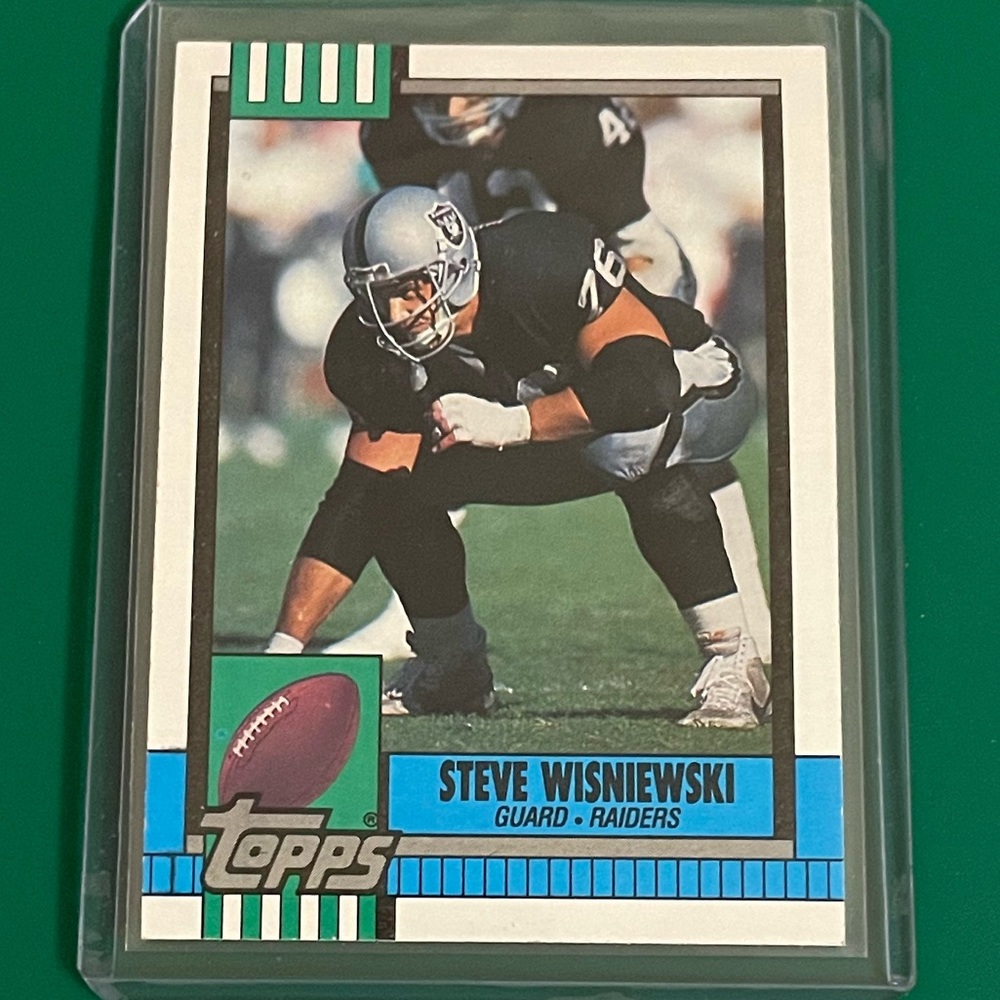 Steve Wisniewski #282 1990 Topps Football Trading Card